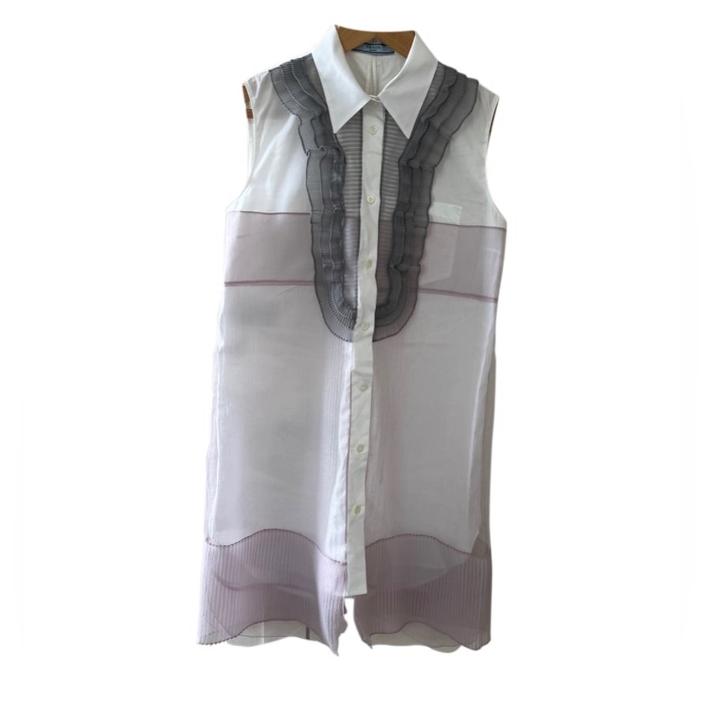 PRADA Cotton And Tulle Dress
